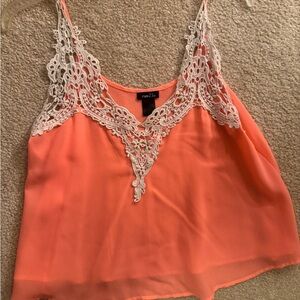 Rue21 Orange Embellished Cropped Camisole